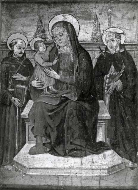 A. C. Cooper — Maestro di Marradi - sec. XV/ XVI - Madonna con Bambino tra san Francesco d'Assisi e Pietro Martire — insieme